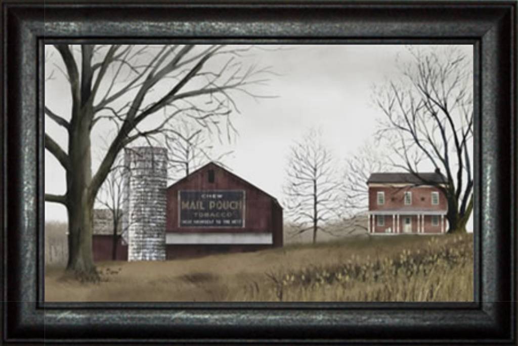 1024x685 Mail Pouch Barn Print Billy Jacobs Artwork Primitive Folkart - Mail Pouch Barn Painting
