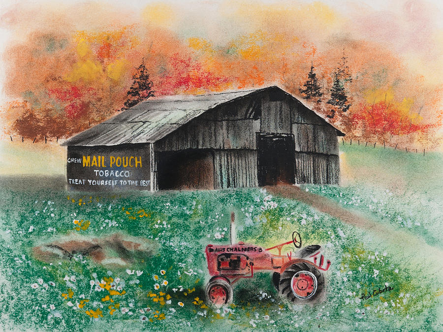 900x675 Mail Pouch Barn West Virginia 3 Pastel By Paul Cubeta - Mail Pouch Barn Painting