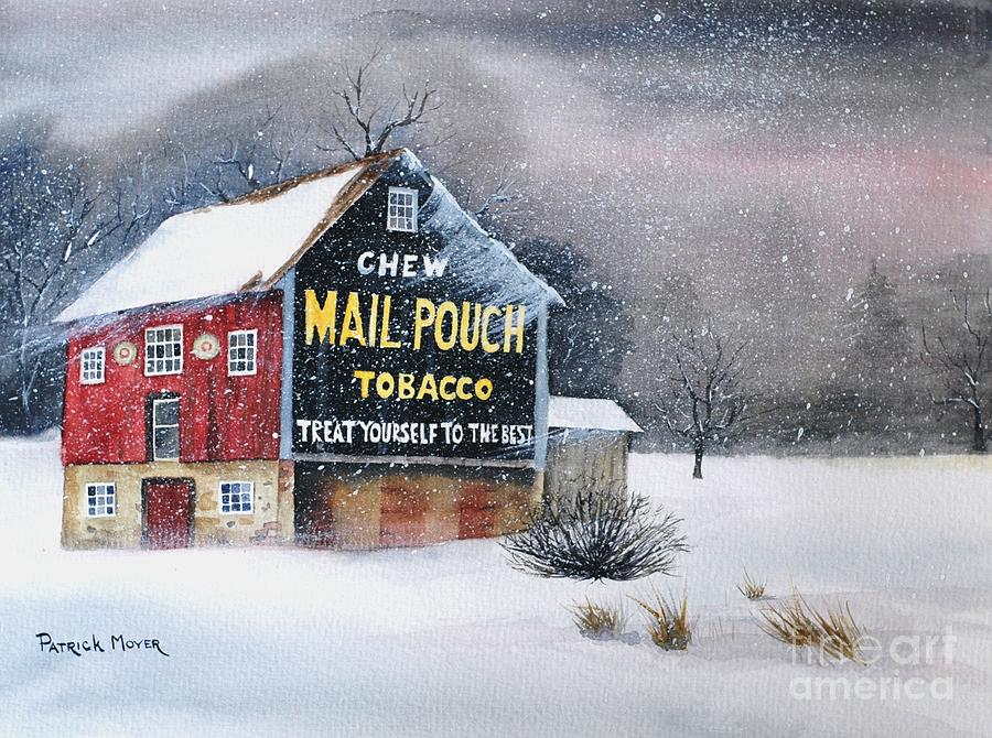 900x670 Mail Pouch Tobacco Barn Painting By Patrick Moyer - Mail Pouch Barn Painting
