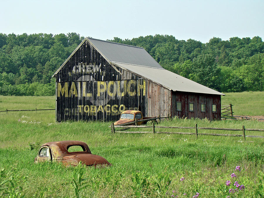 900x675 Old Barn Mail Pouch Tobacco Advertising Photograph By Mother Nature - Mail Pouch Tobacco Barn Painting