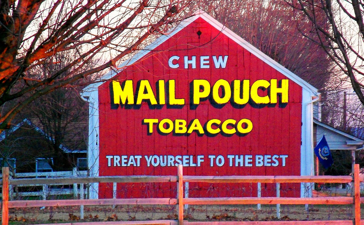 1200x742 Using Old Tobacco's Tactics Against Them In A West Virginia Ad War - Mail Pouch Tobacco Barn Painting