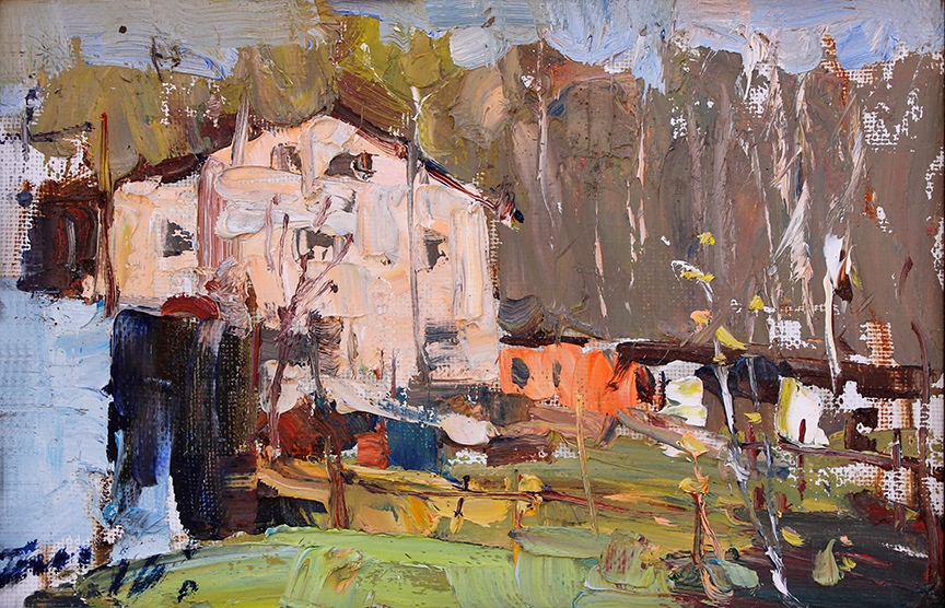 864x556 Jove Wang, Waterhouse Gallery, Original Oil, Figurative, Still - Mailing Painting