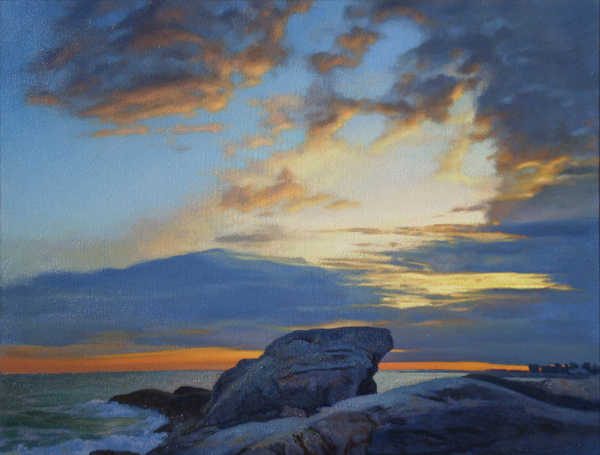 600x455 Landscape Oil Paintings On Canvas Of Maine By Ron Johnston - Maine Painting