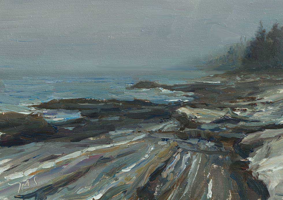 980x692 Daily Paintings Maine Coast Postcard From Provence - Maine Painting