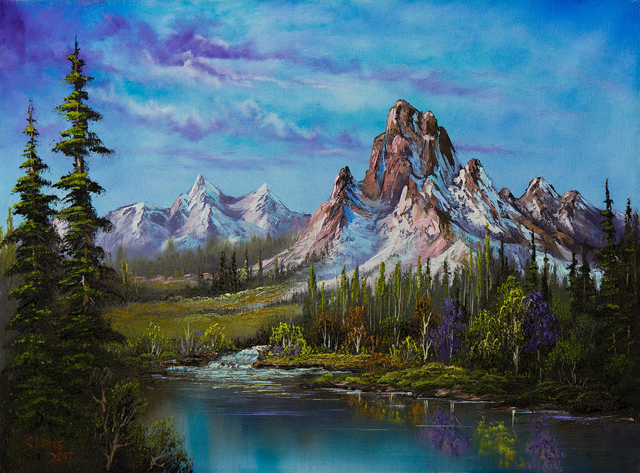 900x666 Majestic Morning Painting By Chris Steele - Majestic Painting
