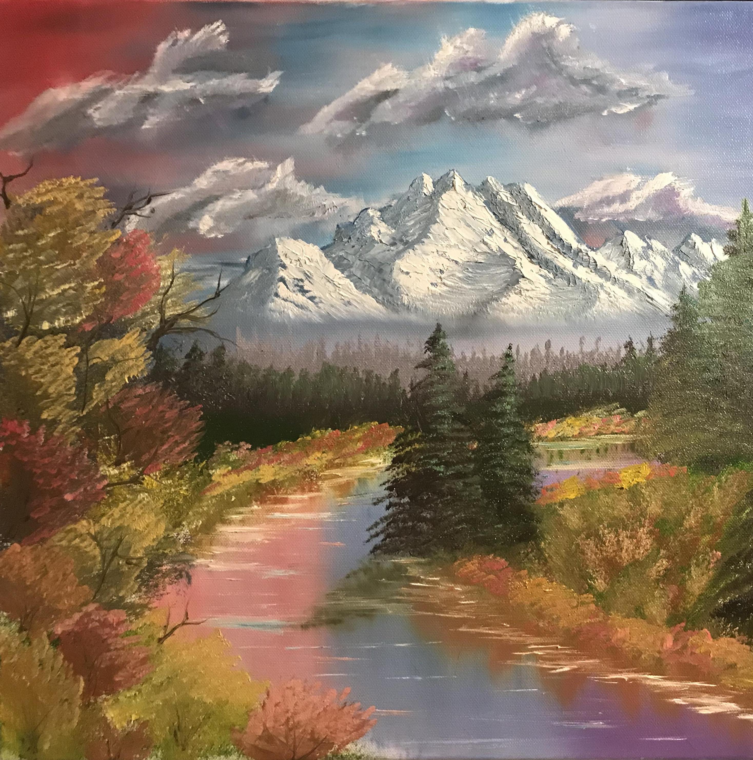 2936x2962 Majestic Autumn Oil Painting On Canvas - Majestic Painting