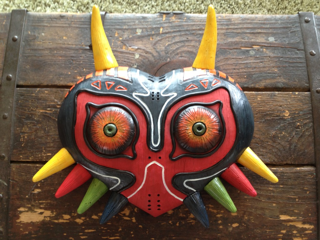 1024x768 Majora's Mask From Sculpted Clay! Sprite Stitch - Majoras Mask Painting