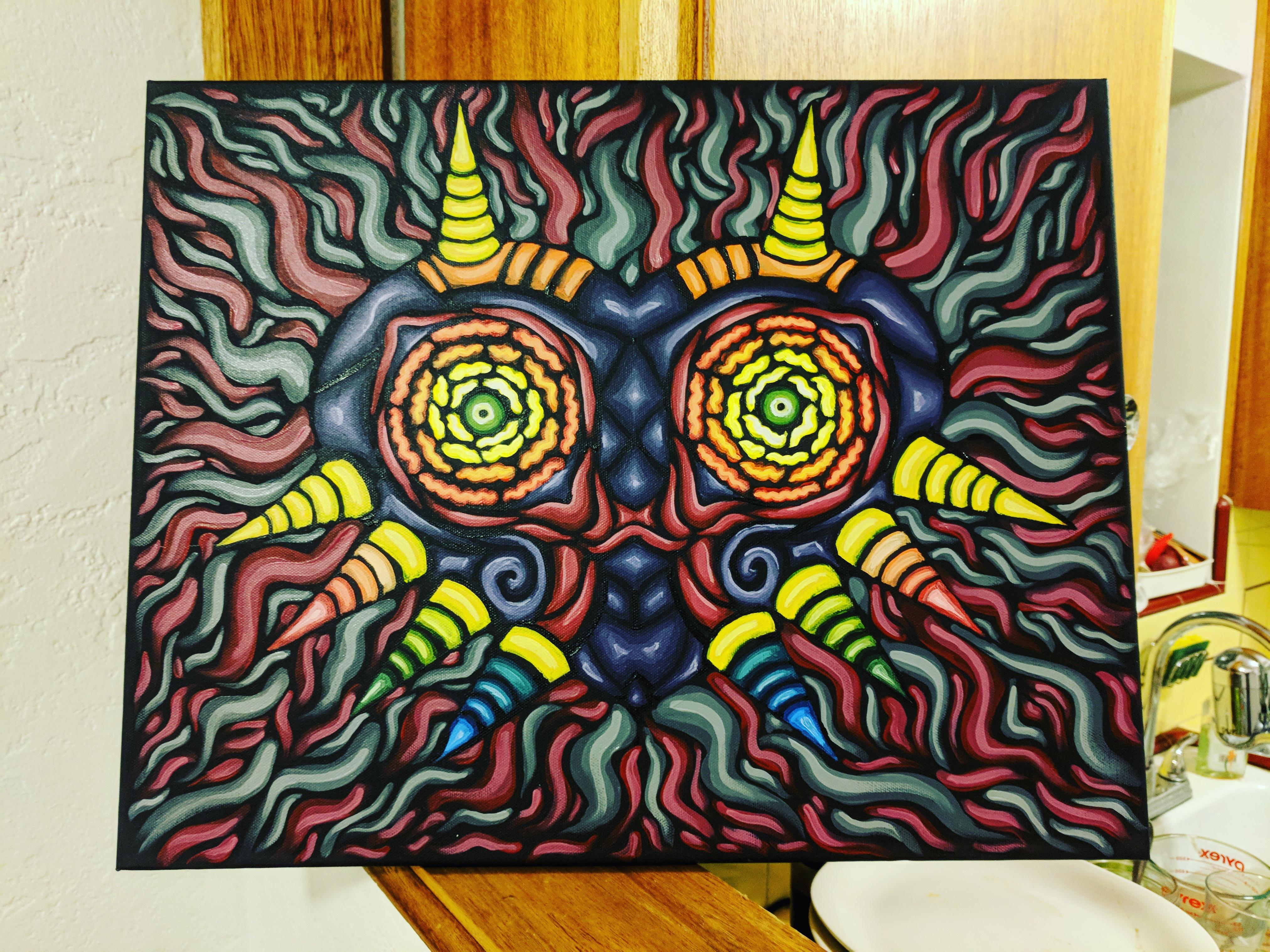 4048x3036 Majora's Mask Painting I Completed A Few Minutes Ago ) Gaming - Majoras Mask Painting
