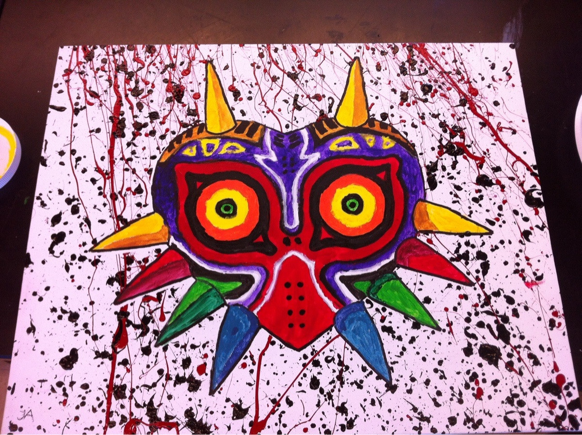 1200x897 My Majora's Mask Painting Zelda - Majoras Mask Painting