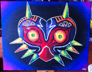 320x250 There It Iiiis! D My Majora's Mask Painting Is Finally Finished - Majoras Mask Painting
