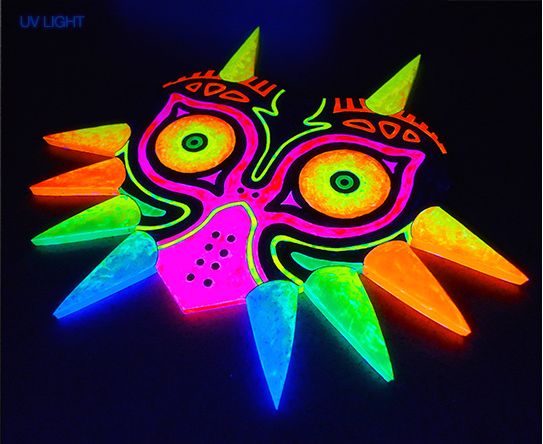 543x444 Glow In The Dark Majora's Mask For Sale - Majoras Mask Painting