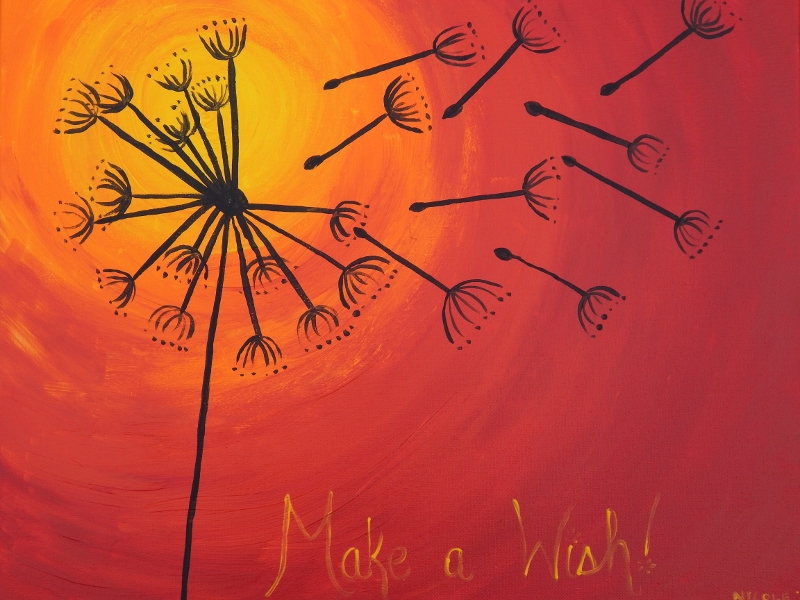 800x600 Paint The Town The Whispering Pen - Make A Wish Painting