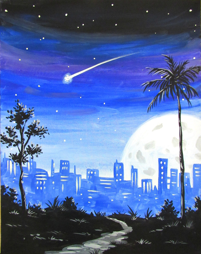 856x1080 Agave Mexican Bistro 08272018 Paint Nite Event - Make A Wish Painting