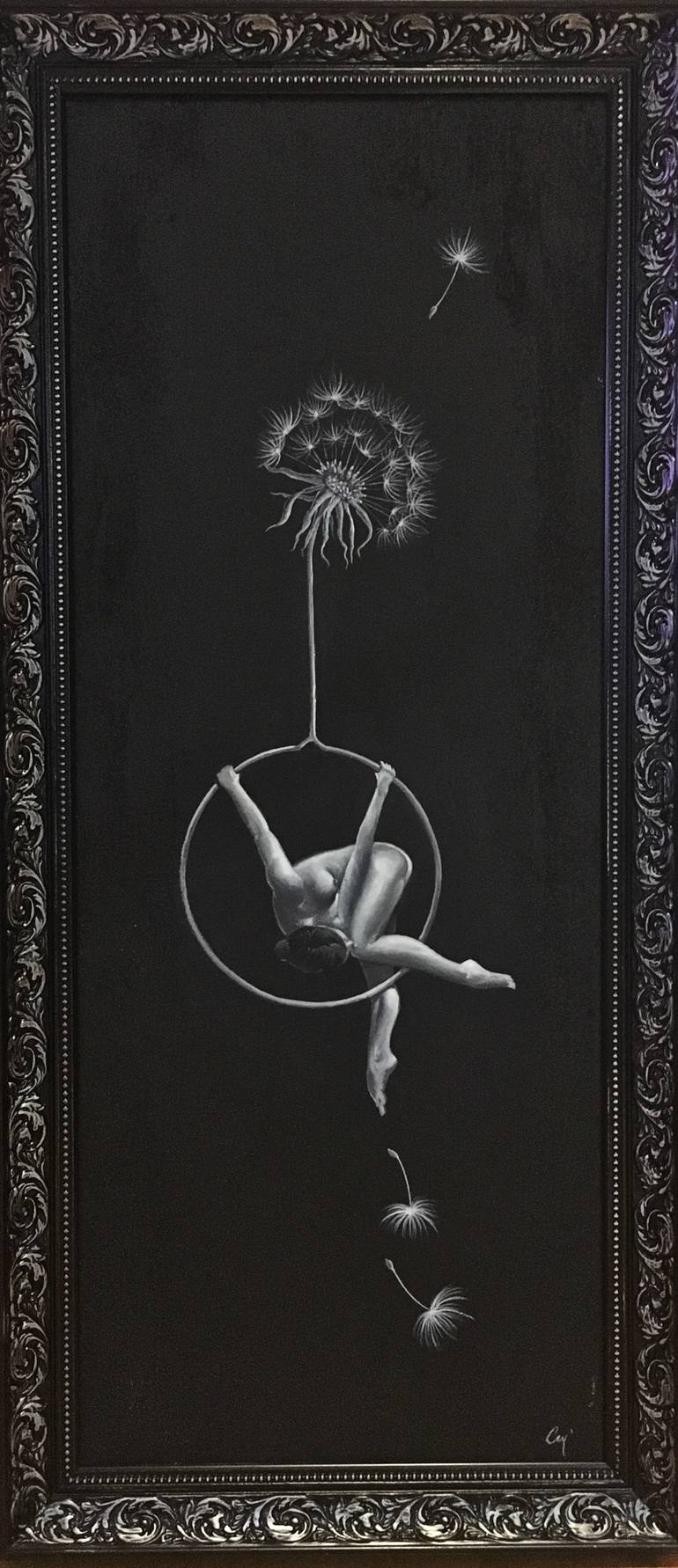 770x1782 Saatchi Art Make A Wish Through The Circle Of Life Painting By - Make A Wish Painting