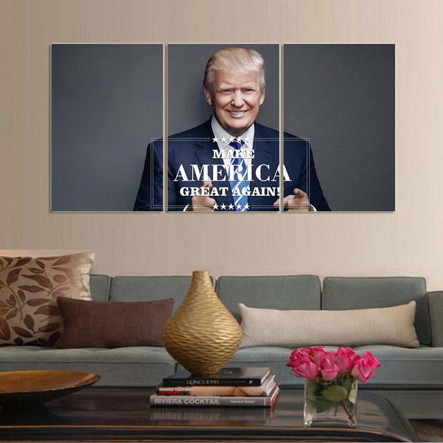 640x640 Modern Picture Canvas Painting Wall Pictures For Decoration Donald - Make America Great Again Painting