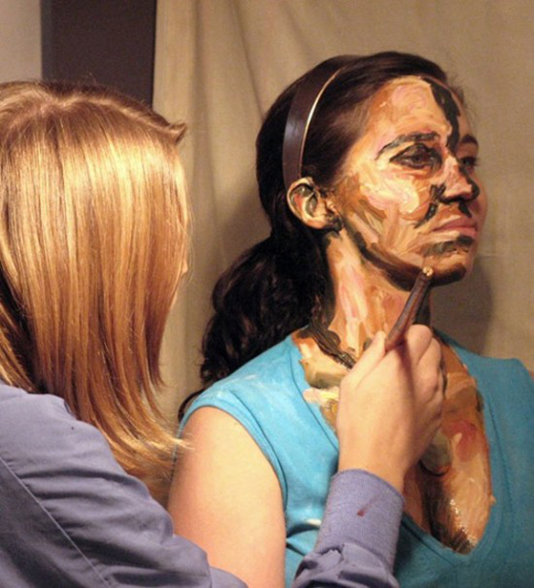 600x661 People Transformed Into Paintings By Alexa Meade Enpundit - Make Photo Into Painting