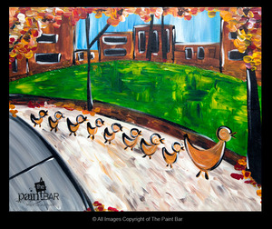 300x252 Fall Make Way For Ducklings - Make Way For Ducklings Painting