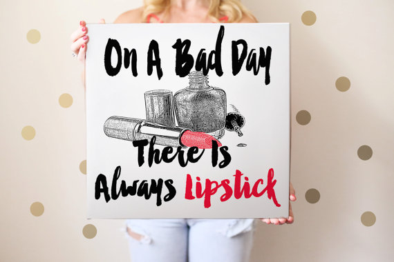 570x380 Items Similar To Fashion Canvas Art - Makeup Canvas Painting