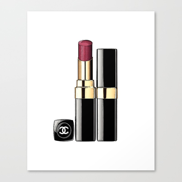 700x700 Lipstick Print Makeup Print Lipstick Print,makeup Painting Glam - Makeup Canvas Painting