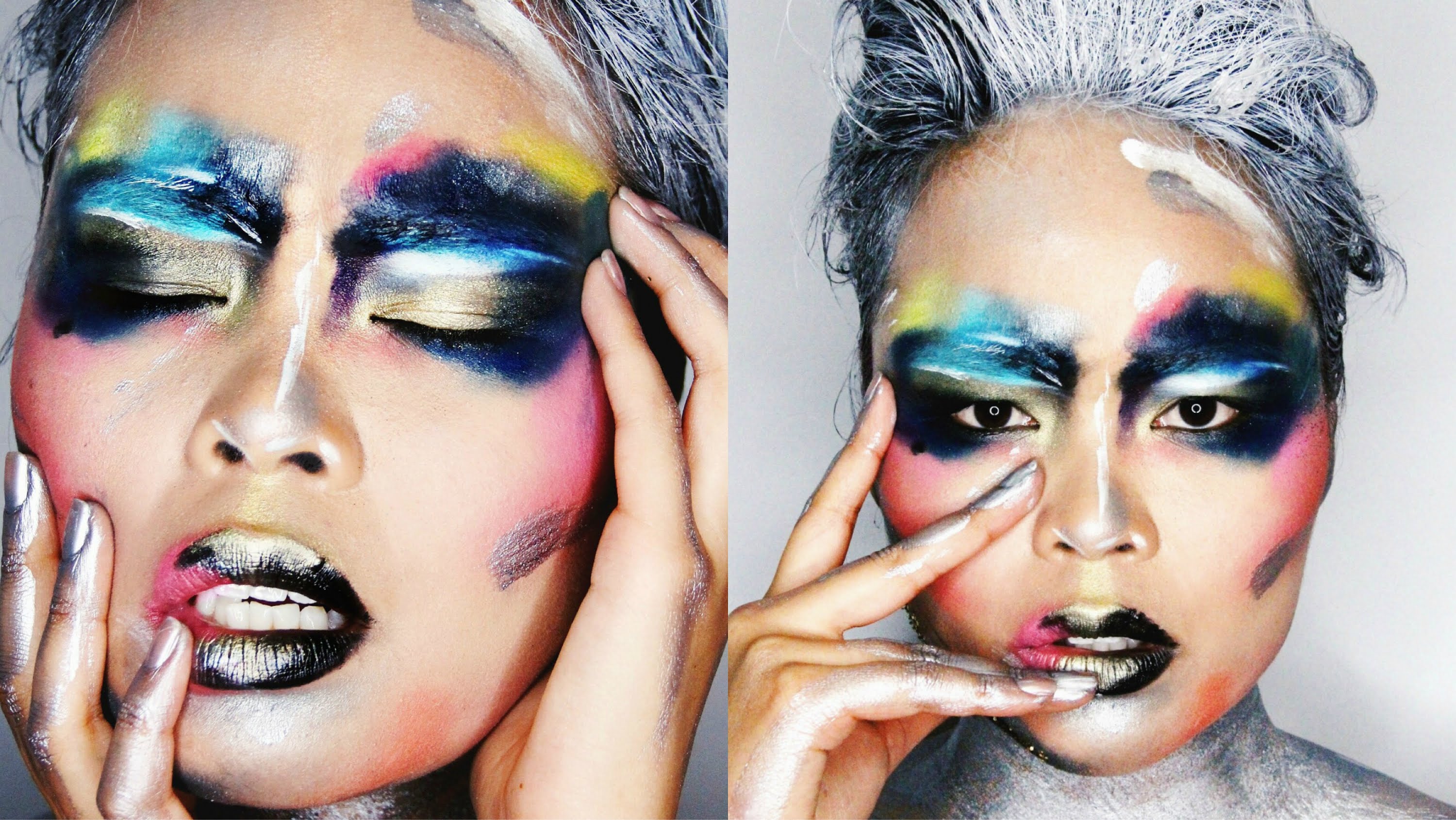 3000x1690 Get The Look Artistic Editorial Face Paint Inspired Makeup - Makeup Painting