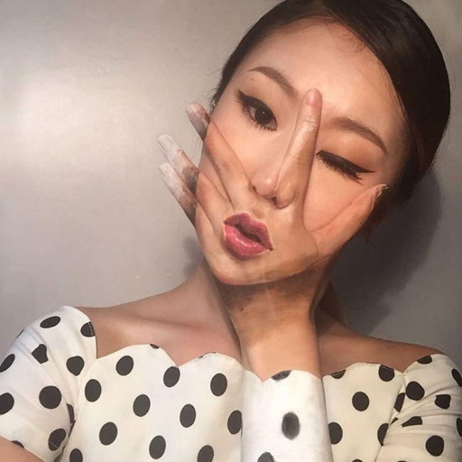 650x650 Makeup Artist Dain Yoon's Mind Blowing Optical Illusions Using - Makeup Painting