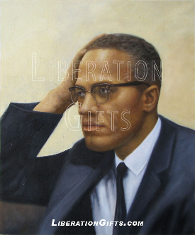 275x330 Malcolm X Oil Painting - Malcolm X Canvas Painting