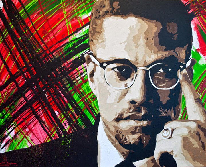 720x586 Malcolm X And The Black Lives Matter Movement - Malcolm X Canvas Painting