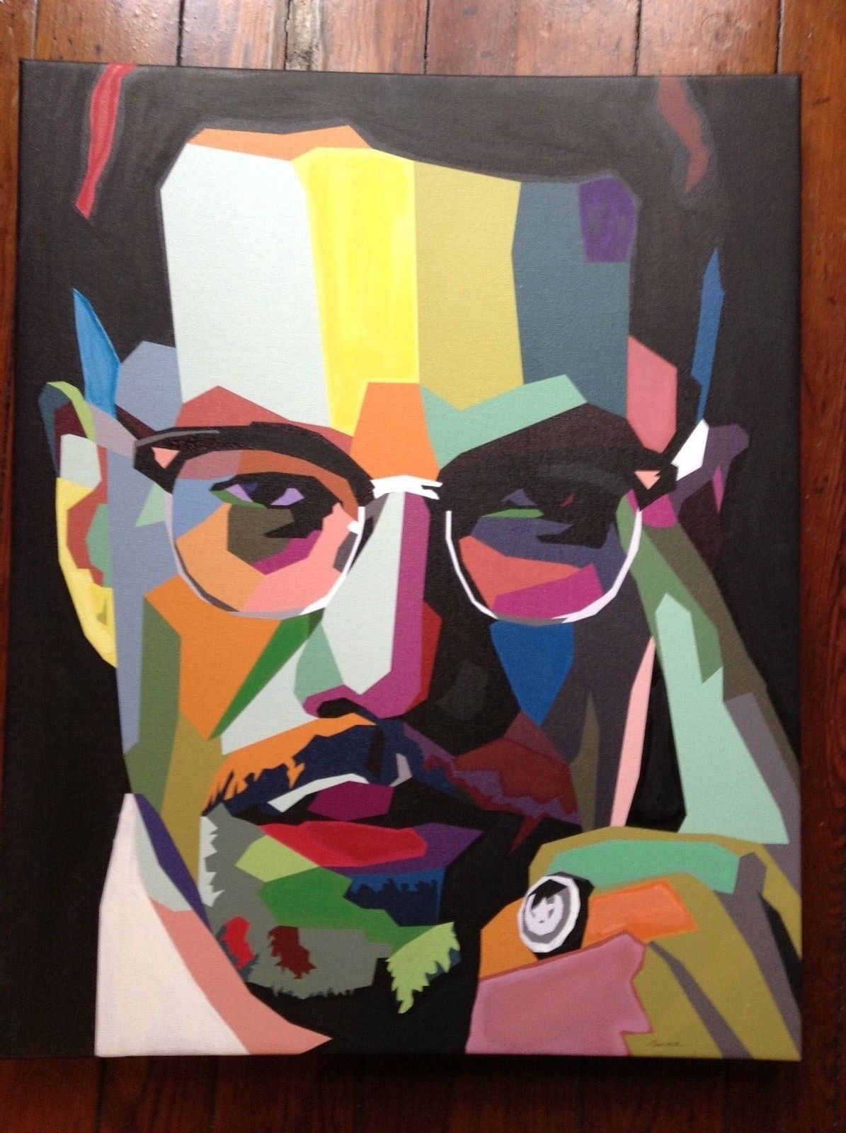 1195x1600 Malcolm X By Al Todd Hand Colored October Gallery - Malcolm X Canvas Painting