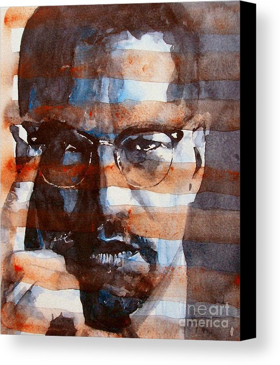 575x750 Malcolmx Canvas Print Canvas Art By Paul Lovering - Malcolm X Canvas Painting