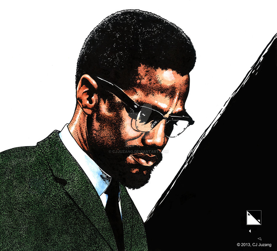 940x850 The Memory Of Malcolm X By Cjjuzang - Malcolm X Canvas Painting