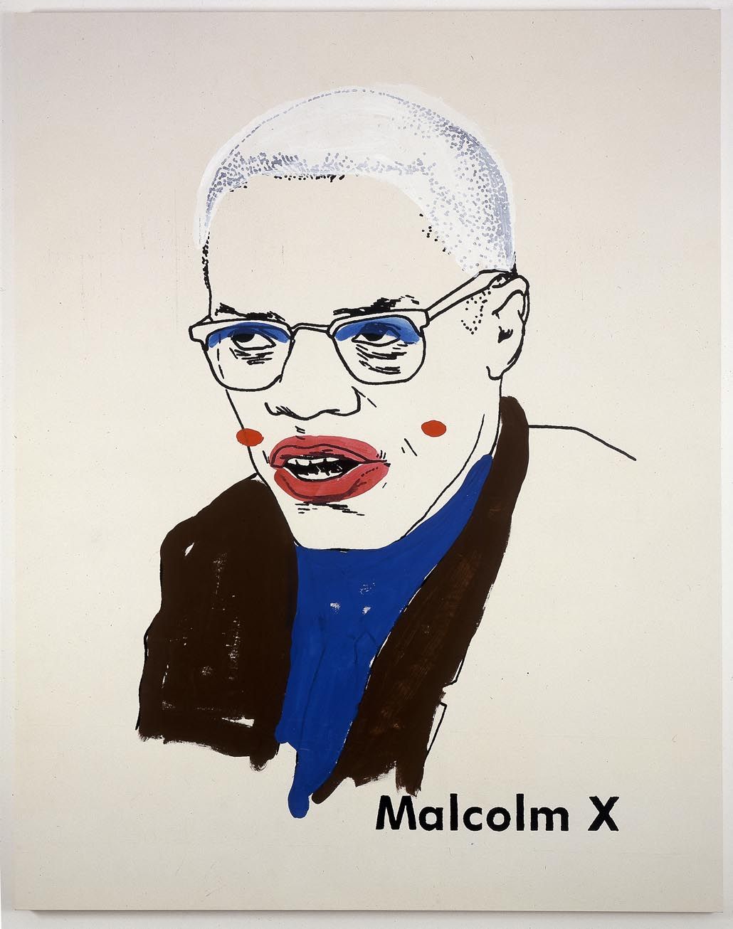1030x1306 Glenn Ligon, X - Malcolm X Canvas Painting