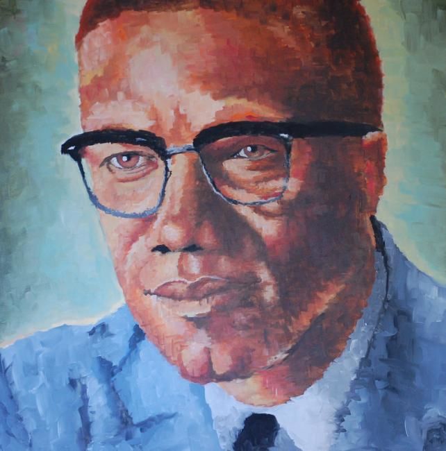 642x650 Malcolm X (Skye Becker Yamakawa) - Malcolm X Painting