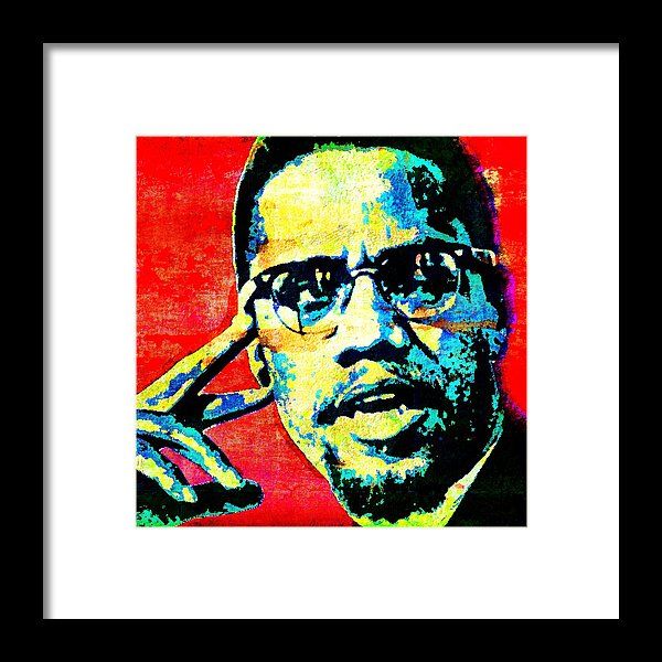 600x600 Malcolm X Framed Print By Otis Porritt Fine Art America - Malcolm X Painting