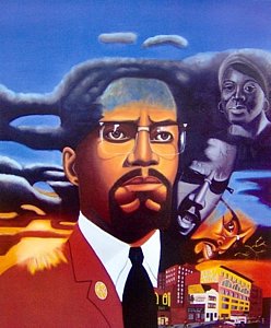 248x300 Malcolm X Paintings - Malcolm X Painting