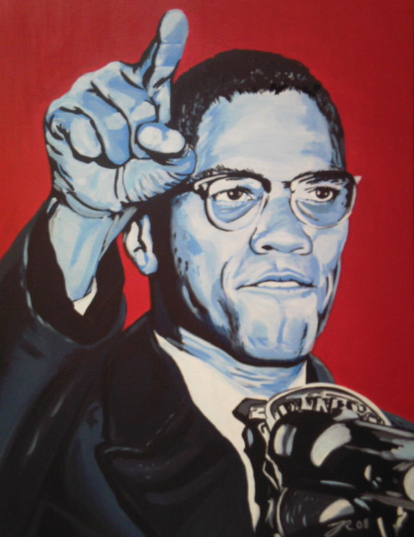 Malcolm X Painting at PaintingValley.com | Explore collection of ...