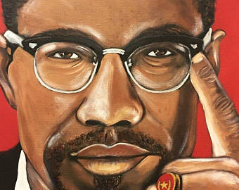 340x270 Malcolm X - Malcolm X Painting