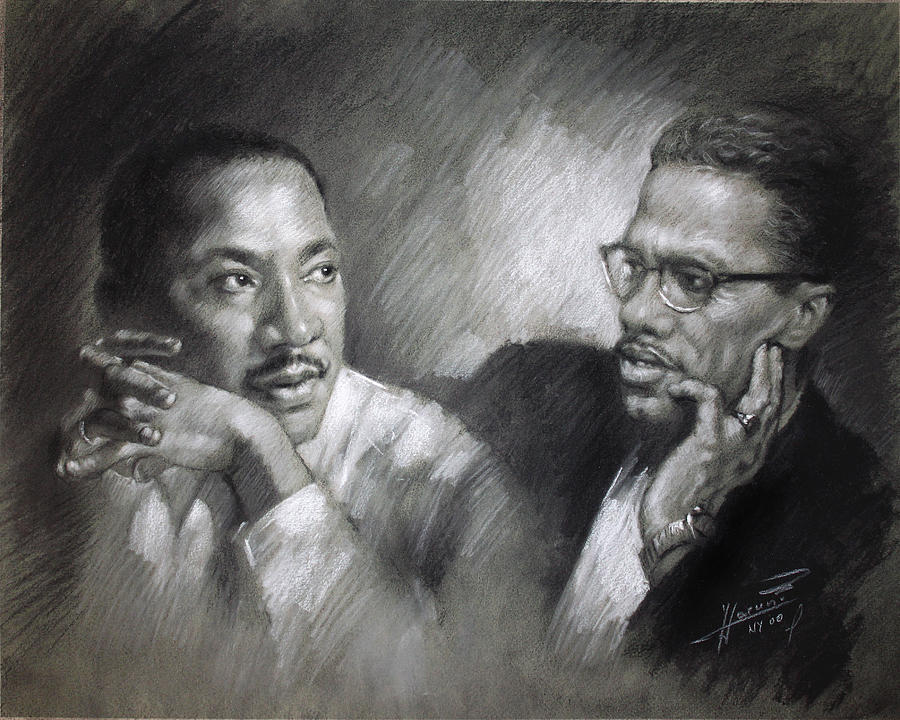 900x720 Meeting In The Middle The Forgotten Relationship Of Malcolm X - Malcolm X Painting