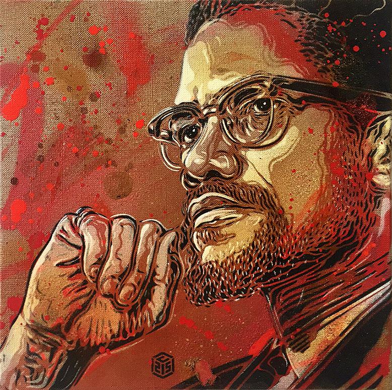 Malcolm X Painting at PaintingValley.com | Explore collection of ...