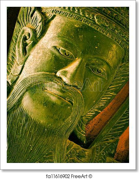 450x580 Free Art Print Of Thai Traditional Male Angel. The Face Of Thai - Male Angel Painting