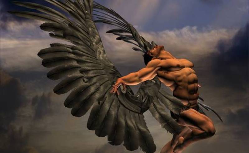 800x491 Male Angel By Antinopolis Painting For Home - Male Angel Painting