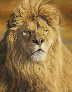 236x300 Male Lion Art Fine Art America - Male Lion Painting