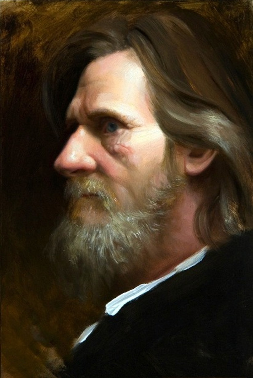 864x1290 Portrait Of A Man Katherine Stone - Male Oil Painting