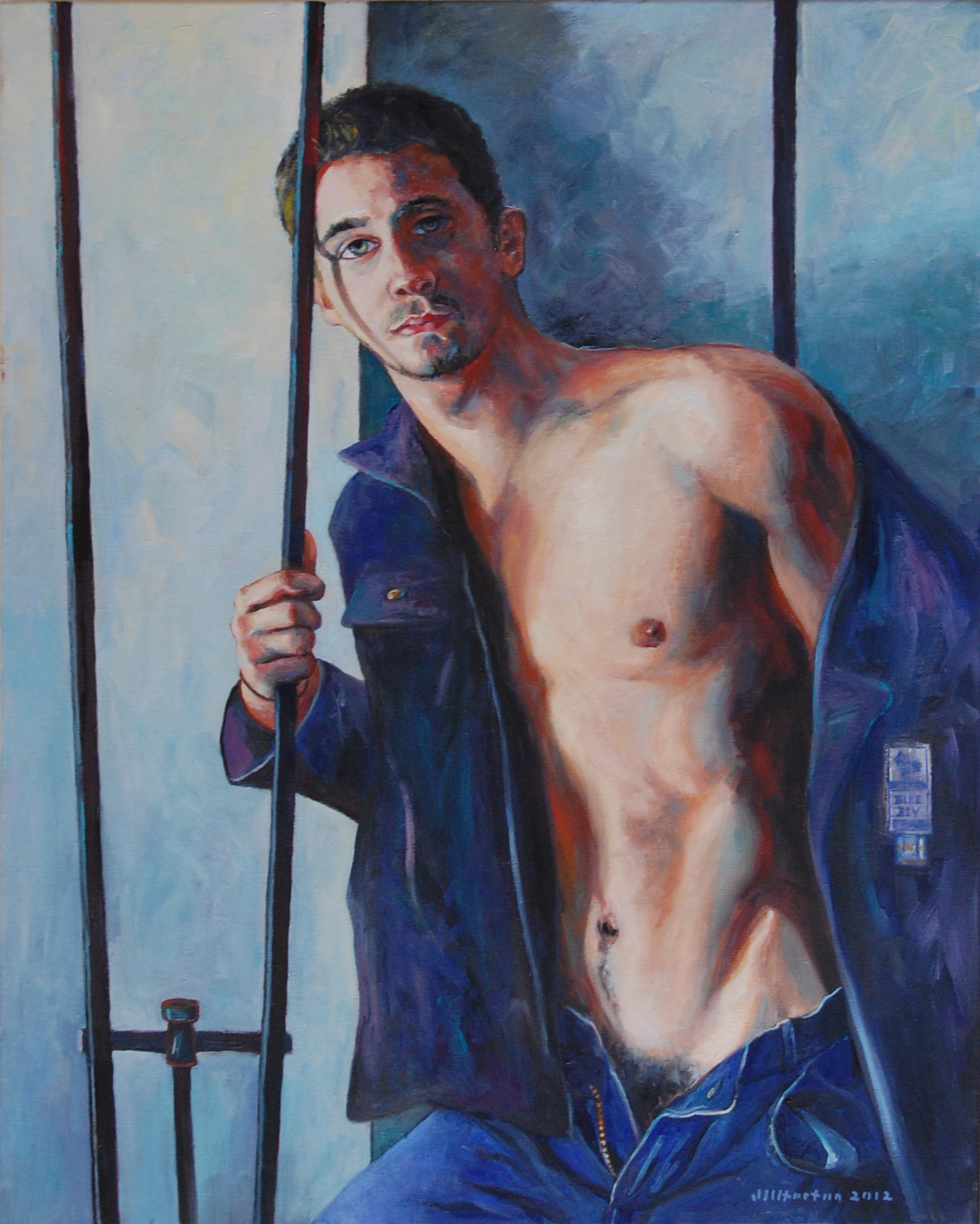 1540x1924 The Art Shop Bruce Webber Gallery - Male Oil Painting
