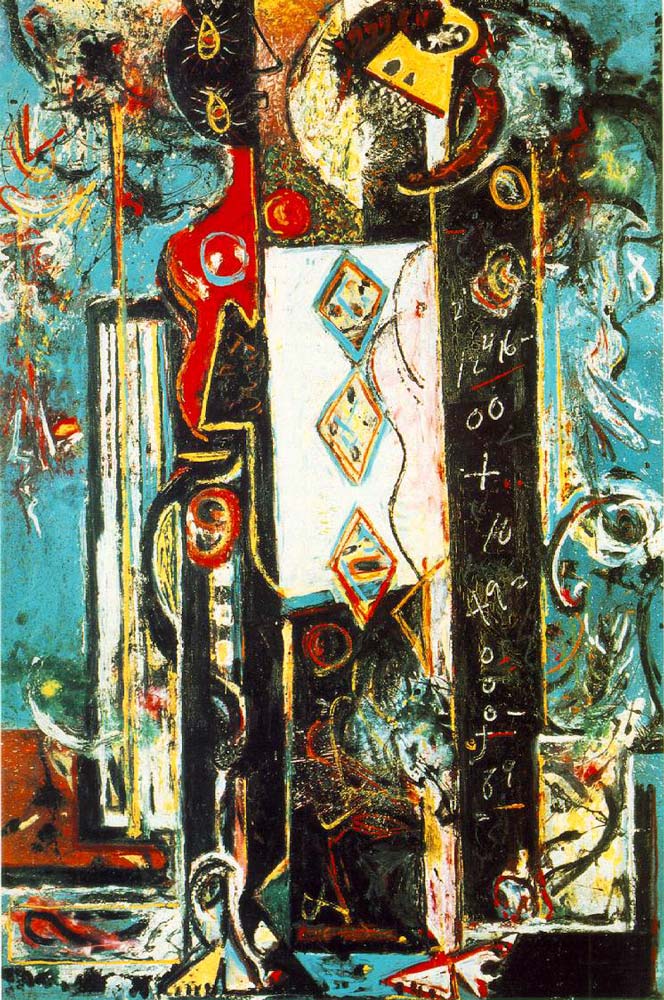 664x1000 Male And Female By Jackson Pollock - Male Painting