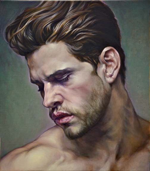 504x576 Painting Man David 4x3 Julian Hsiung - Male Painting