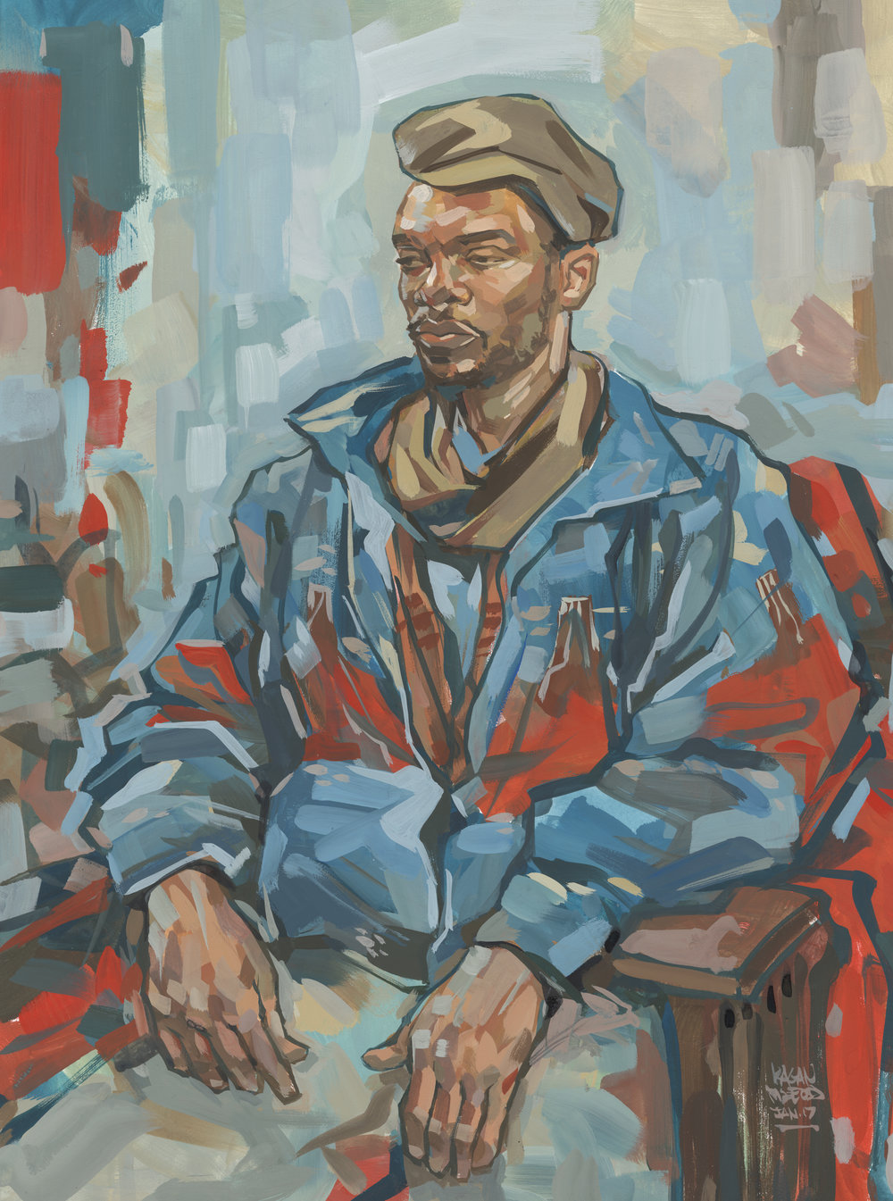 1000x1345 Painting Kagan Mcleod - Male Painting