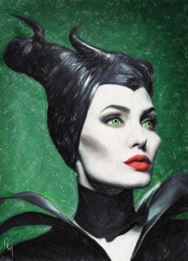 647x900 Maleficent Painting By Zapista - Maleficent Painting