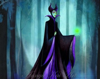 340x270 Maleficent Painting Etsy - Maleficent Painting