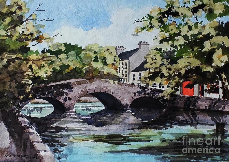900x636 The Mall, Westport, Mayo Painting By Val Byrne - Mall Painting