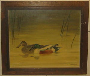 300x254 Vintage Stan Sparre - Mallard Painting